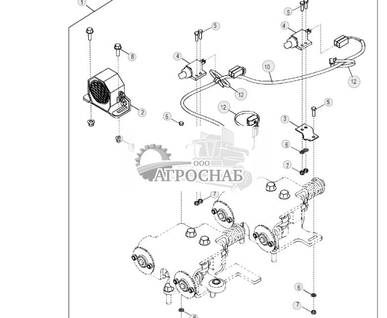Комплект звукового сигнала заднего хода, ручное управление - ST124 121.jpg
